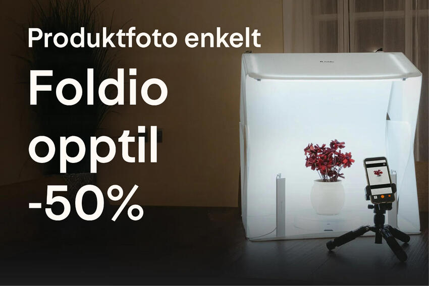 Opptil 50% på Foldio